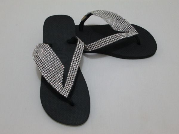 Havaianas com Strass Prata